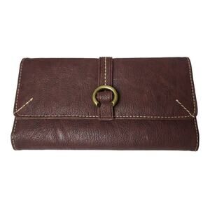 BUXTON Wallet Framed Clutch Coin Organizer Faux Leather NEW